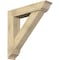 Ekena Millwork Traditional Traditional Rough Sawn Bracket w/ Offset Brace, Douglas Fir, 8"W x 38"D x 38"H BKT0806X38X38TRA01RDF - alternate 1